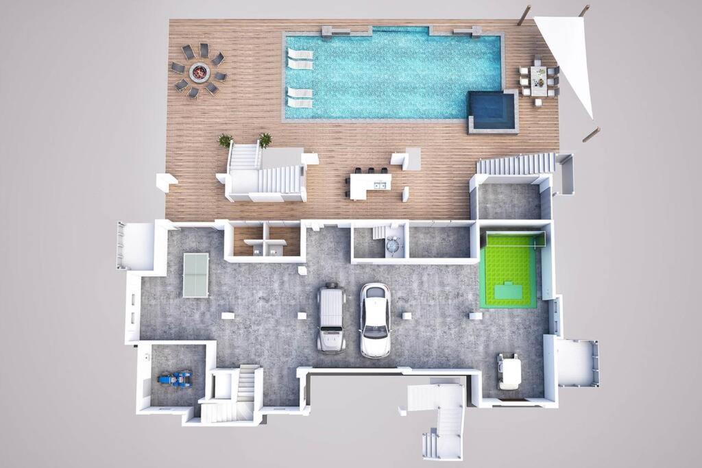 New Waterfront Home With Deep Water Dock アイルオブパームズ エクステリア 写真